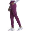 imageEDS Essentials Jogger Scrubs for Women Drawstring Scrub Pants DK065Wine