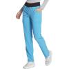 imageEDS Essentials Scrubs for Women YogaInspired PullOn Pant with FourWay Stretch and Moisture Wicking DK005Blue Hawaii