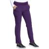 imageEDS Essentials Scrubs for Women YogaInspired PullOn Pant with FourWay Stretch and Moisture Wicking DK005Eggplant