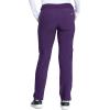 imageEDS Essentials Scrubs for Women YogaInspired PullOn Pant with FourWay Stretch and Moisture Wicking DK005Eggplant