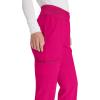 imageEDS Essentials Scrubs for Women YogaInspired PullOn Pant with FourWay Stretch and Moisture Wicking DK005Hot Pink