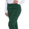 imageEDS Essentials Scrubs for Women YogaInspired PullOn Pant with FourWay Stretch and Moisture Wicking DK005Hunter Green
