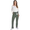 imageEDS Essentials Scrubs for Women YogaInspired PullOn Pant with FourWay Stretch and Moisture Wicking DK005Olive