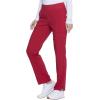 imageEDS Essentials Scrubs for Women YogaInspired PullOn Pant with FourWay Stretch and Moisture Wicking DK005Red