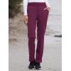 imageEDS Essentials Scrubs for Women YogaInspired PullOn Pant with FourWay Stretch and Moisture Wicking DK005Wine