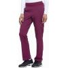 imageEDS Essentials Scrubs for Women YogaInspired PullOn Pant with FourWay Stretch and Moisture Wicking DK005Wine