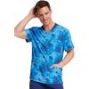 imageDickies Dynamix Men Scrubs Top Rib Knit VNeck Plus Size DK607 4XL Tonal Tie Dye Navy