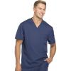 imageDickies Dynamix Scrubs for Men AthleticInspired VNeck Chest Pocket Scrub Top with FourWay Stretch ampamp Moisture Wicking DK610Navy