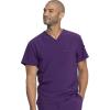 imageDickies EDS Essentials Men Scrubs Top Tuckable VNeck DK635Eggplant