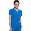 imageDickies EDS Essentials Mock Wrap Top Scrubs for Women with FourWay Stretch and Moisture Wicking DK625Royal