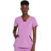 imageDickies EDS Essentials Women Scrubs Top VNeck DK641 XS Orchid Frost