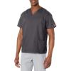 imageDickies EDS Signature Scrubs for Women VNeck Womens Tops in Soft Brushed Poplin 86706Pewter
