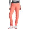 imageDickies EDS Signature Women Scrubs Pant Mid Rise Tapered Leg Pullon DK125Ravishing Coral  Pewter