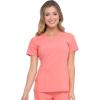imageDickies EDS Signature Women Scrubs Top VNeck 85906Ravashing Coral