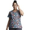 imageDickies EDS Women Scrubs Top VNeck DK700Pawsitive Vibes