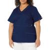 imageDickies Gen Flex Women Scrubs Top Mock Wrap 817355Navy