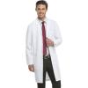 imageDickies Lab Coat for Men and Women 40quot Button Front Closure Unisex Lab Coat with 3 Pockets  83403White