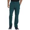imageDickies Mens Scrub Pant Mid Rise Straight Leg Pants with 6 Pockets Zip Fly Front DK220Caribbean Blue