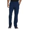 imageDickies Mens Scrub Pant Mid Rise Straight Leg Pants with 6 Pockets Zip Fly Front DK220Navy