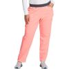 imageDickies Women Scrub Pullon Pant Mid Rise Tapered Leg Bottoms with 6 Pockets ampamp RibKnit Waistband DK135Flamingo Pink