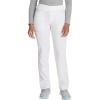 imageDickies Women Scrub Pullon Pant Mid Rise Tapered Leg Bottoms with 6 Pockets ampamp RibKnit Waistband DK135White