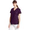 imageDickies Womens EDS Signature Scrubs Jr Fit Mock Wrap TopEggplant