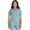 imageDickies Womens Scrub Top VNeck Top with 2 Pockets Moisture Wicking and 360 Stretch Fabric  DK615Mineral Blue