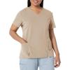 imageDickies Xtreme Stretch Women Scrubs Top VNeck 82851Dark Khaki