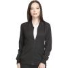 imageDynamix Scrubs for Women AthleticInspired Zip Front Jackets for Women with FourWay Stretch and Moisture Wicking DK330Black