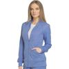 imageDynamix Scrubs for Women AthleticInspired Zip Front Jackets for Women with FourWay Stretch and Moisture Wicking DK330Ciel Blue