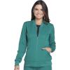 imageDynamix Scrubs for Women AthleticInspired Zip Front Jackets for Women with FourWay Stretch and Moisture Wicking DK330Hunter Green