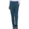 imageEDS Essentials Scrubs for Women YogaInspired PullOn Pant with FourWay Stretch and Moisture Wicking DK005Caribbean Blue