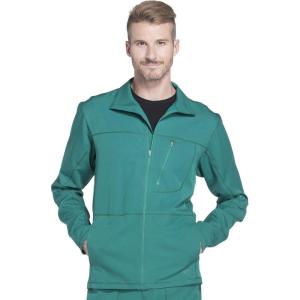 imageDickies Dynamix Men Warm Up Scrubs Jacket Zip Front DK310Hunter Green
