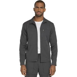 imageDickies Dynamix Men Warm Up Scrubs Jacket Zip Front DK310Pewter