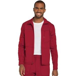 imageDickies Dynamix Men Warm Up Scrubs Jacket Zip Front DK310Red
