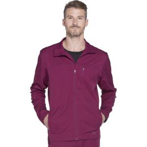 imageDickies Dynamix Men Warm Up Scrubs Jacket Zip Front DK310Wine