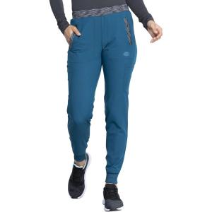 imageDickies Dynamix Women Scrubs Pant Natural Rise Tapered Leg Jogger DK185Caribbean Blue
