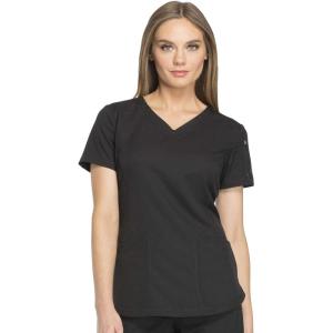 imageDickies Dynamix Womens Tops AthleticInspired VNeck Scrub Top with FourWay Stretch and Moisture Wicking DK730Black