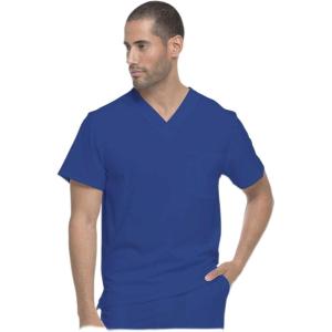 imageDickies EDS Essentials Men Scrubs Top Tuckable VNeck DK635Galaxy Blue