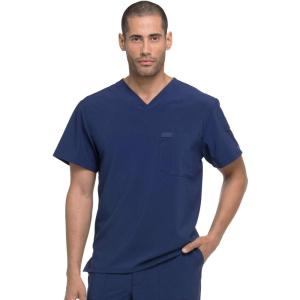 imageDickies EDS Essentials Men Scrubs Top Tuckable VNeck DK635Navy
