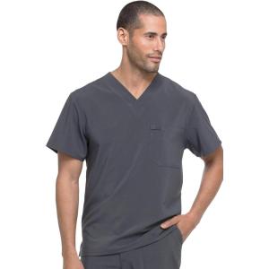 imageDickies EDS Essentials Men Scrubs Top Tuckable VNeck DK635Pewter