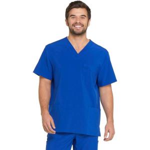 imageDickies EDS Essentials Men Scrubs Top VNeck DK645Galaxy Blue