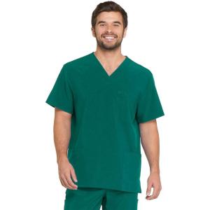 imageDickies EDS Essentials Men Scrubs Top VNeck DK645Hunter Green