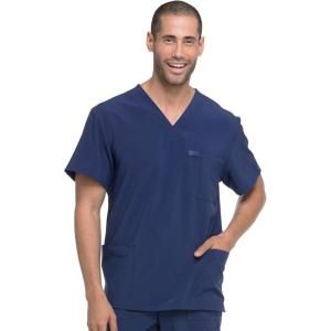 imageDickies EDS Essentials Men Scrubs Top VNeck DK645Navy