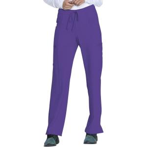 imageDickies EDS Essentials Scrubs for Women Drawstring Cargo Scrub Pants with FourWay Stretch and Moisture Wicking DK010Grape
