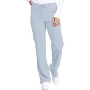 imageDickies EDS Essentials Scrubs for Women Drawstring Cargo Scrub Pants with FourWay Stretch and Moisture Wicking DK010Grey