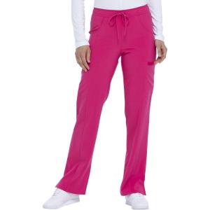 imageDickies EDS Essentials Scrubs for Women Drawstring Cargo Scrub Pants with FourWay Stretch and Moisture Wicking DK010Hot Pink