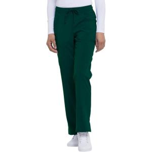 imageDickies EDS Essentials Scrubs for Women Drawstring Cargo Scrub Pants with FourWay Stretch and Moisture Wicking DK010Hunter Green