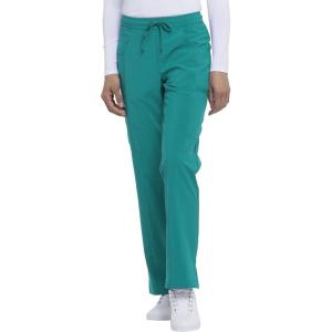 imageDickies EDS Essentials Scrubs for Women Drawstring Cargo Scrub Pants with FourWay Stretch and Moisture Wicking DK010Teal Blue