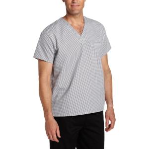 imageDickies EDS Signature Scrubs for Women and Scrubs for Men Unisex One Pocket VNeck Top in Soft Brushed Poplin 83706Houndstooth